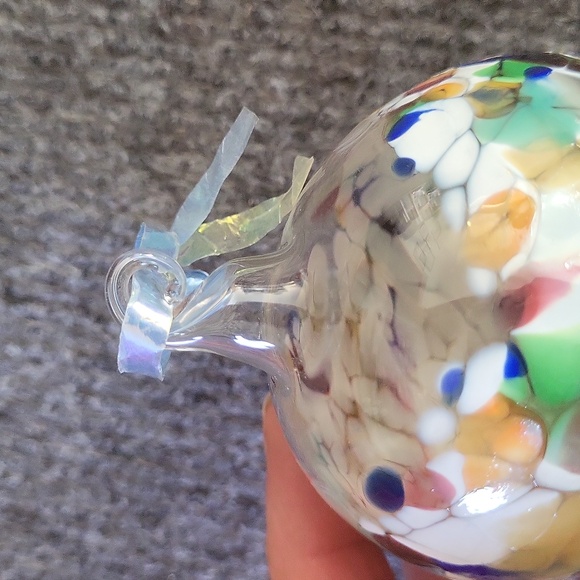 Hand Blown Glass Ball Ornament - Picture 2 of 4